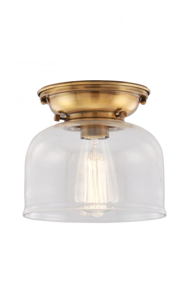 Large Bell 1 Light Flush Mount