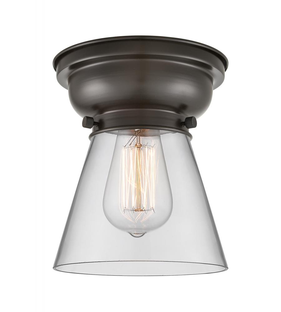 Cone - 1 Light - 6 inch - Oil Rubbed Bronze - Flush Mount