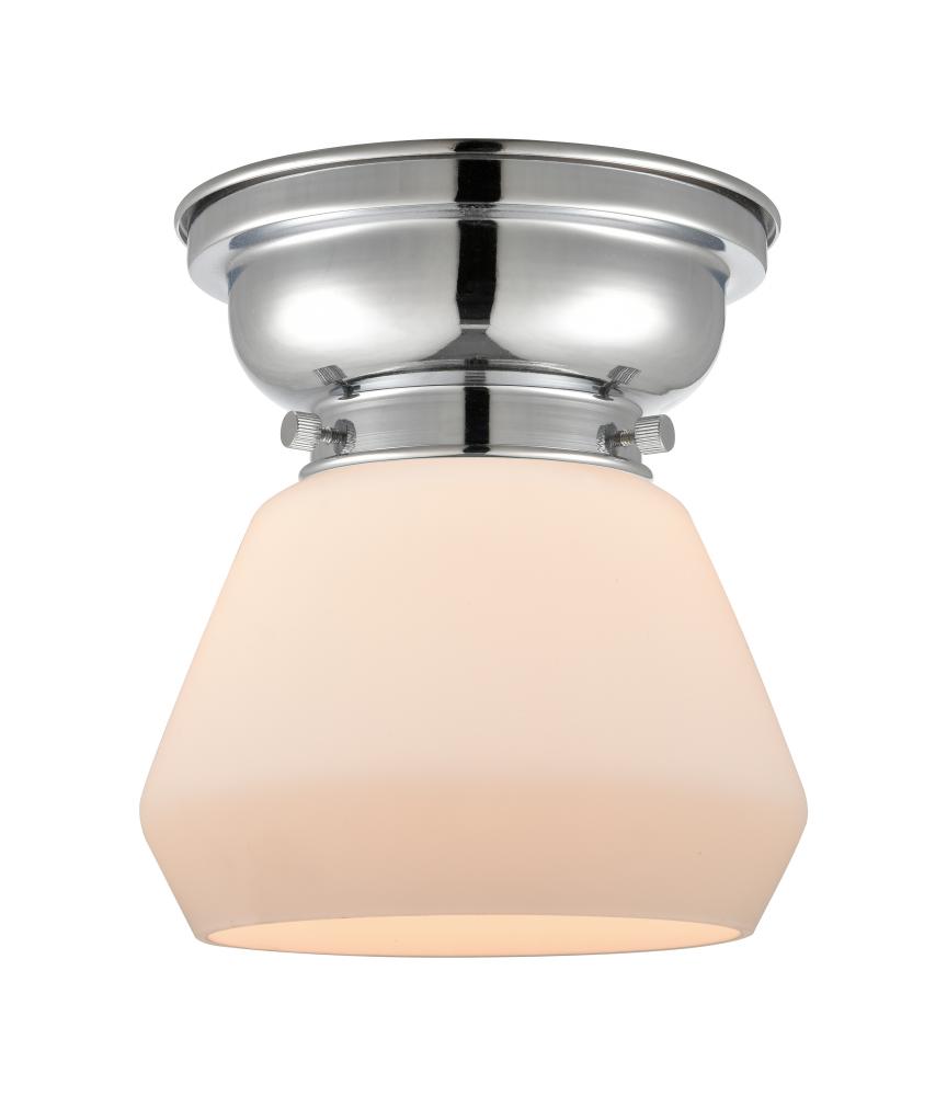 Fulton - 1 Light - 7 inch - Polished Chrome - Flush Mount