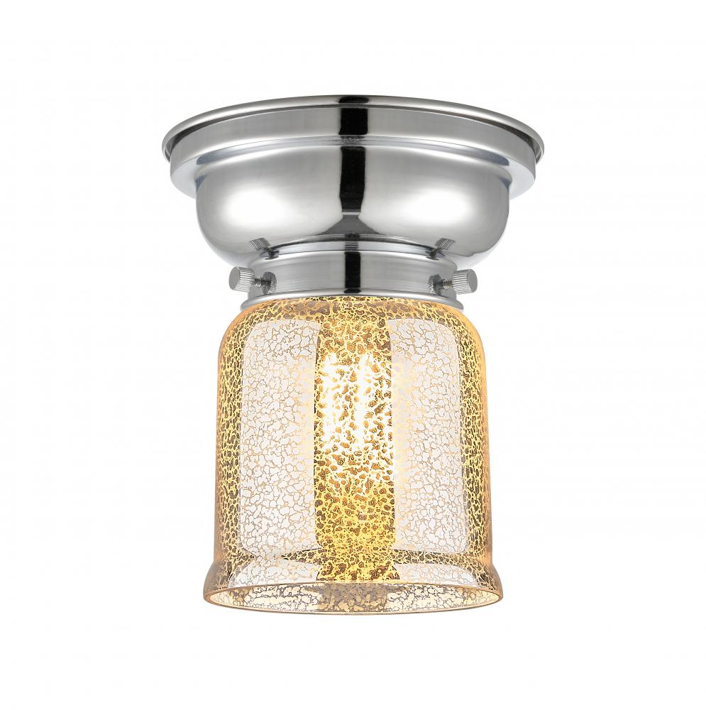 Bell - 1 Light - 6 inch - Polished Chrome - Flush Mount
