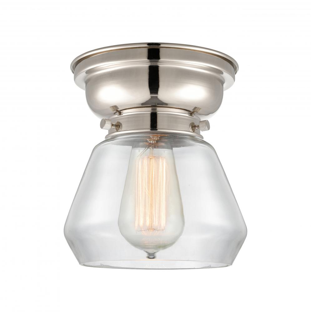 Fulton - 1 Light - 7 inch - Polished Nickel - Flush Mount