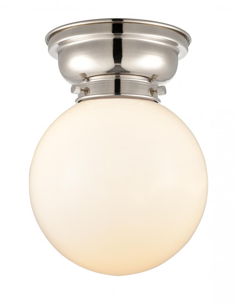 Beacon - 1 Light - 8 inch - Polished Nickel - Flush Mount