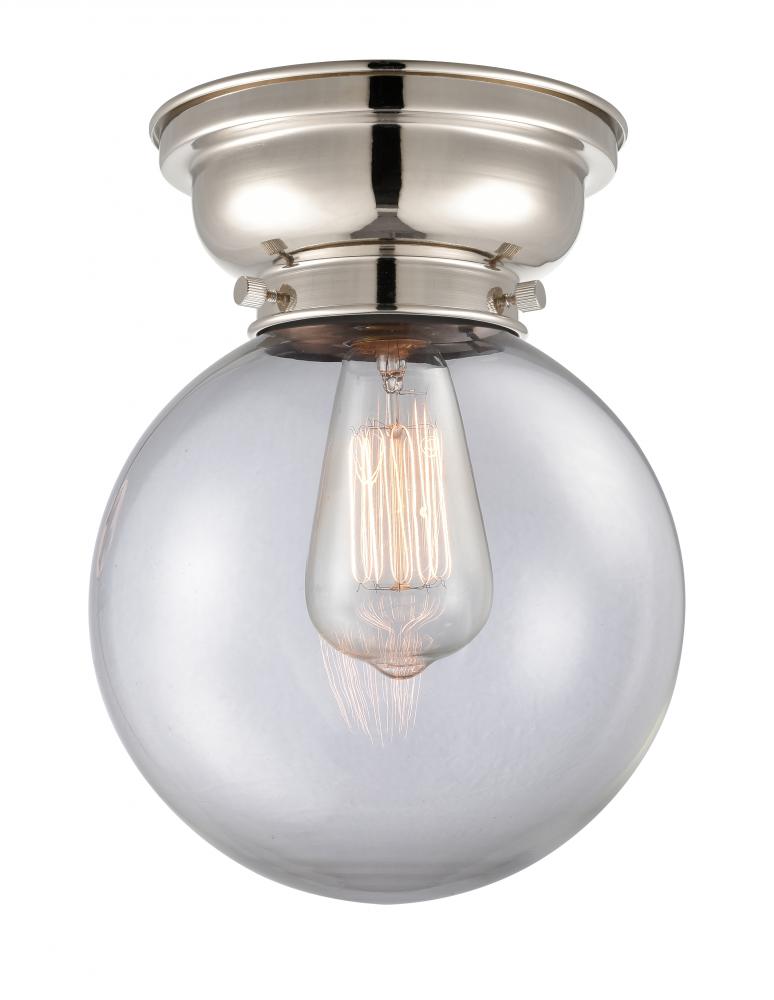 Beacon - 1 Light - 8 inch - Polished Nickel - Flush Mount