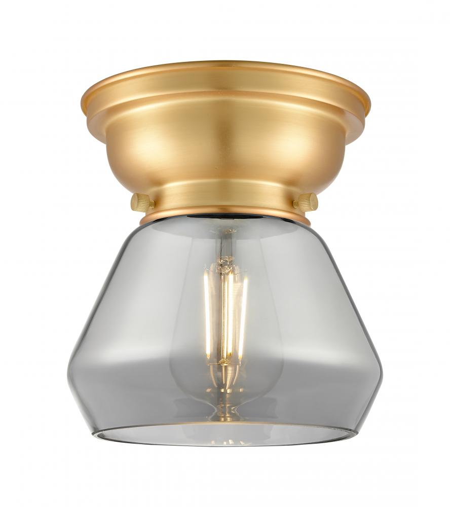 Fulton - 1 Light - 7 inch - Satin Gold - Flush Mount