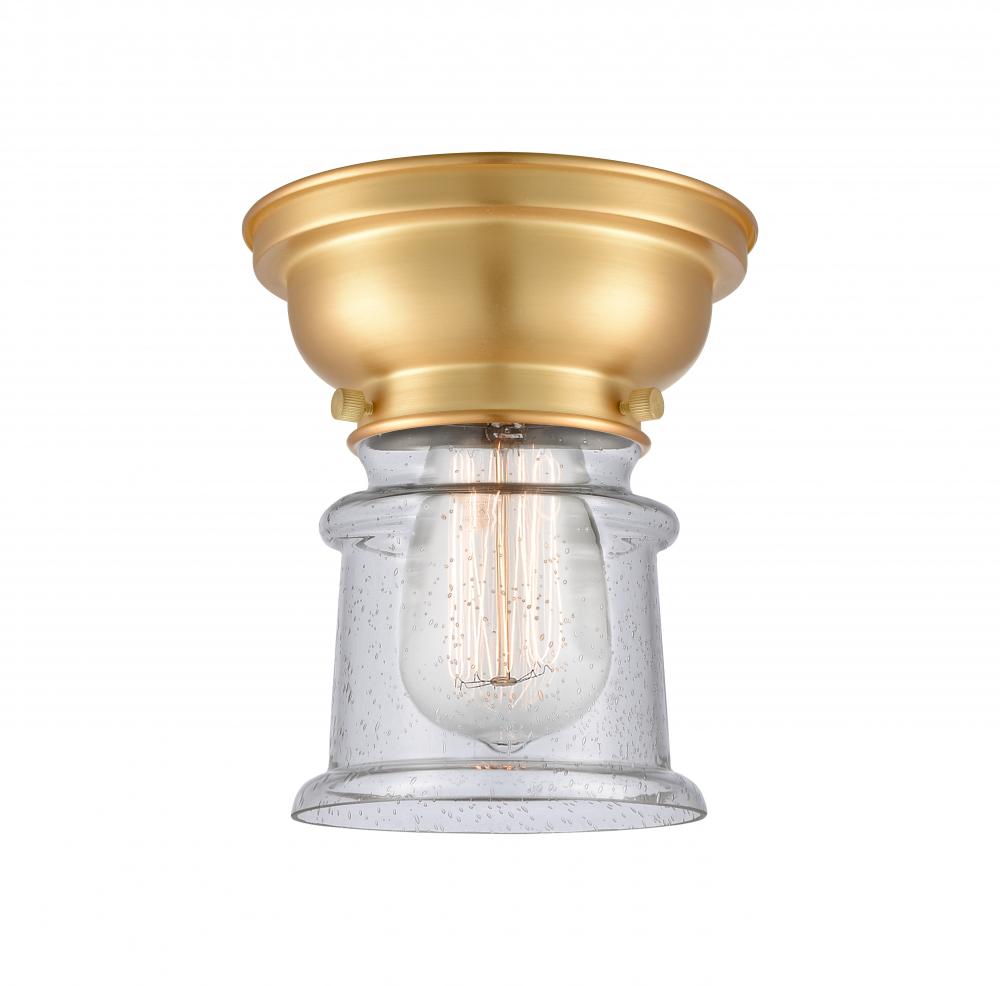 Canton - 1 Light - 6 inch - Satin Gold - Flush Mount