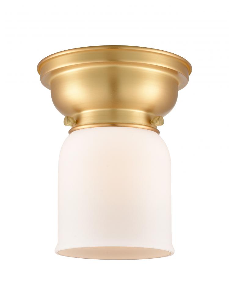 Bell - 1 Light - 6 inch - Satin Gold - Flush Mount