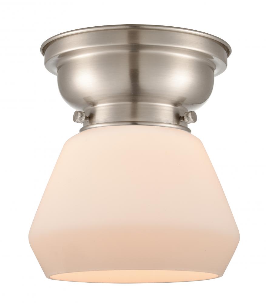 Fulton - 1 Light - 7 inch - Brushed Satin Nickel - Flush Mount