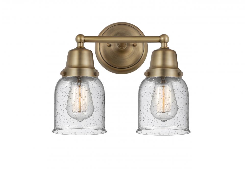 Bell - 2 Light - 13 inch - Brushed Brass - Bath Vanity Light