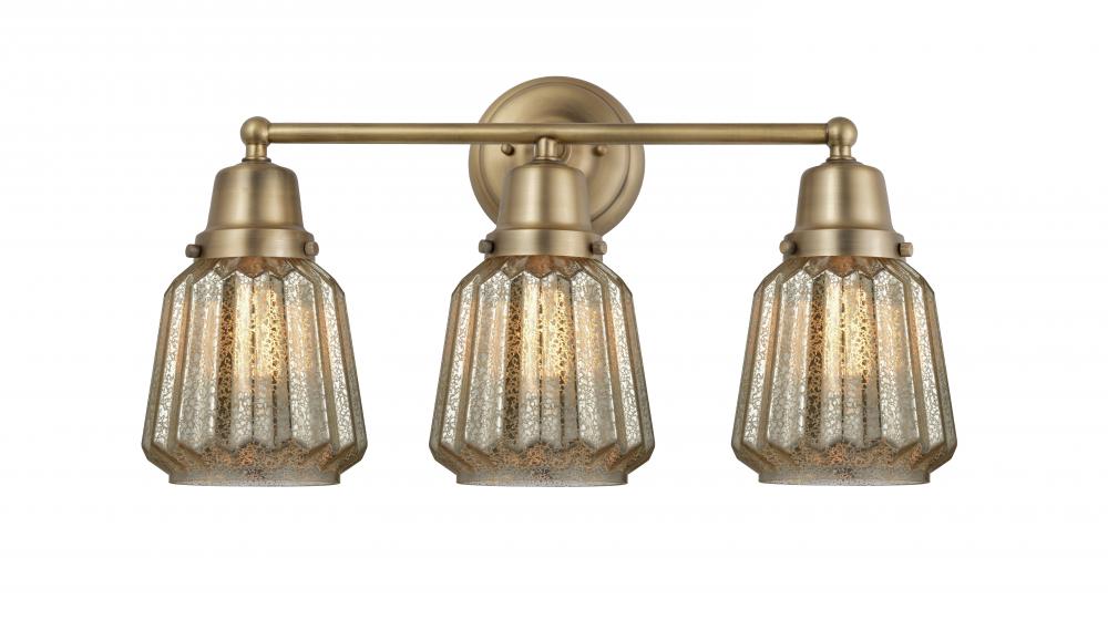 Chatham - 3 Light - 22 inch - Brushed Brass - Bath Vanity Light