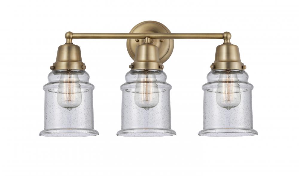 Canton - 3 Light - 22 inch - Brushed Brass - Bath Vanity Light