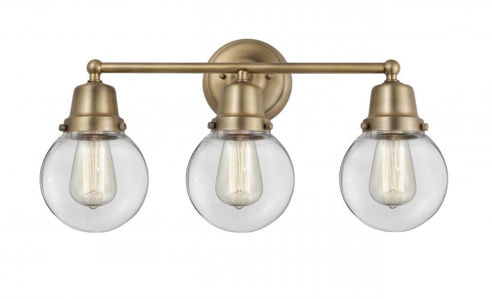 Beacon - 3 Light - 22 inch - Brushed Brass - Bath Vanity Light