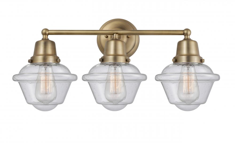 Oxford - 3 Light - 24 inch - Brushed Brass - Bath Vanity Light