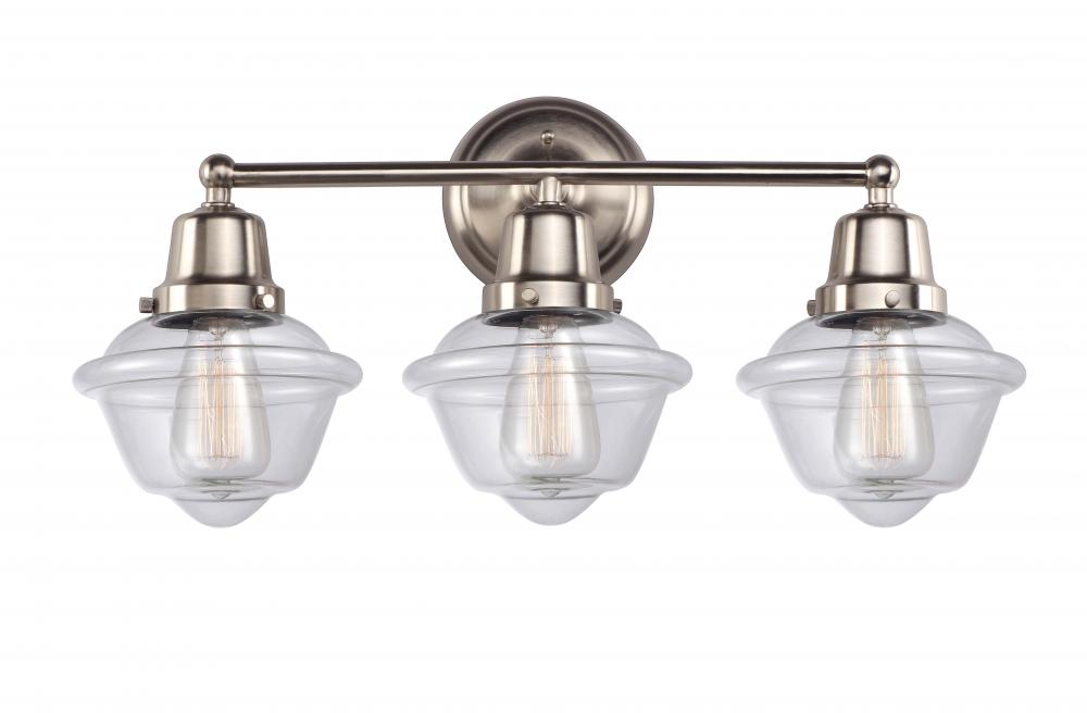 Oxford - 3 Light - 24 inch - Brushed Satin Nickel - Bath Vanity Light