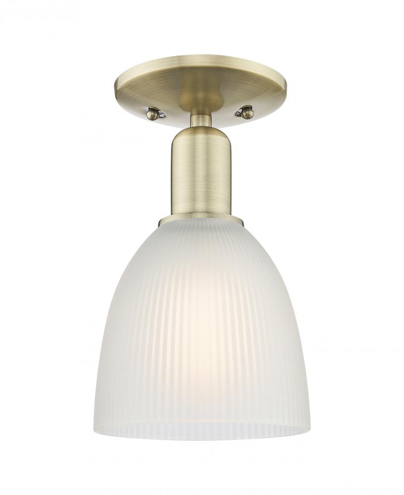 Castile - 1 Light - 6 inch - Antique Brass - Semi-Flush Mount