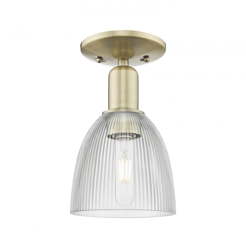 Castile - 1 Light - 6 inch - Antique Brass - Semi-Flush Mount