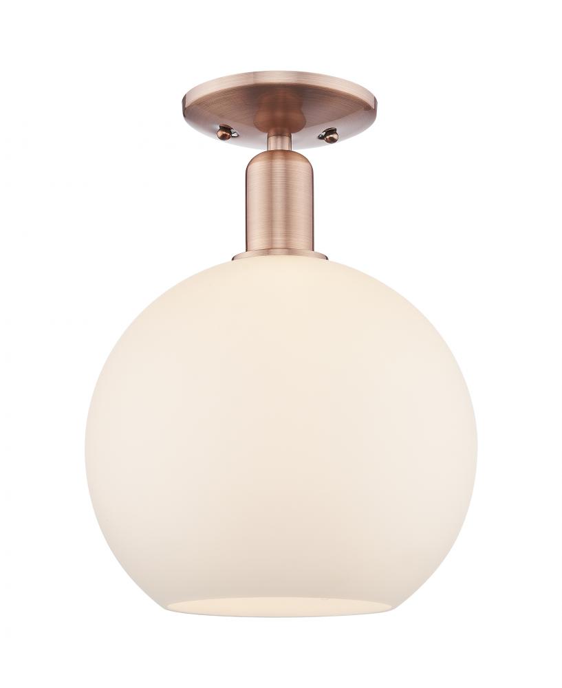 Athens - 1 Light - 10 inch - Antique Copper - Semi-Flush Mount