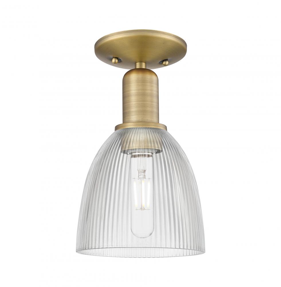 Castile - 1 Light - 6 inch - Brushed Brass - Semi-Flush Mount