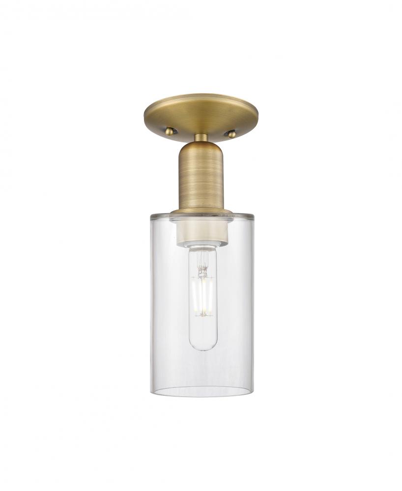 Clymer - 1 Light - 4 inch - Brushed Brass - Semi-Flush Mount