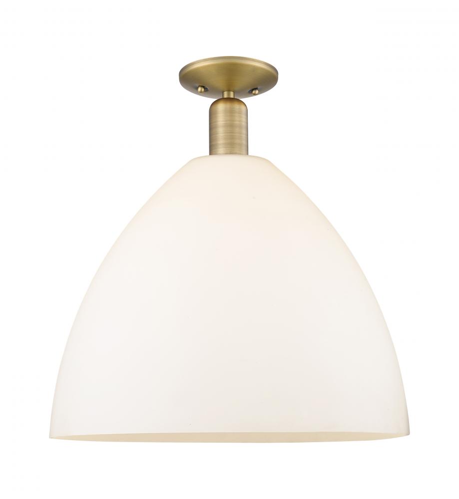 Bristol - 1 Light - 16 inch - Brushed Brass - Semi-Flush Mount