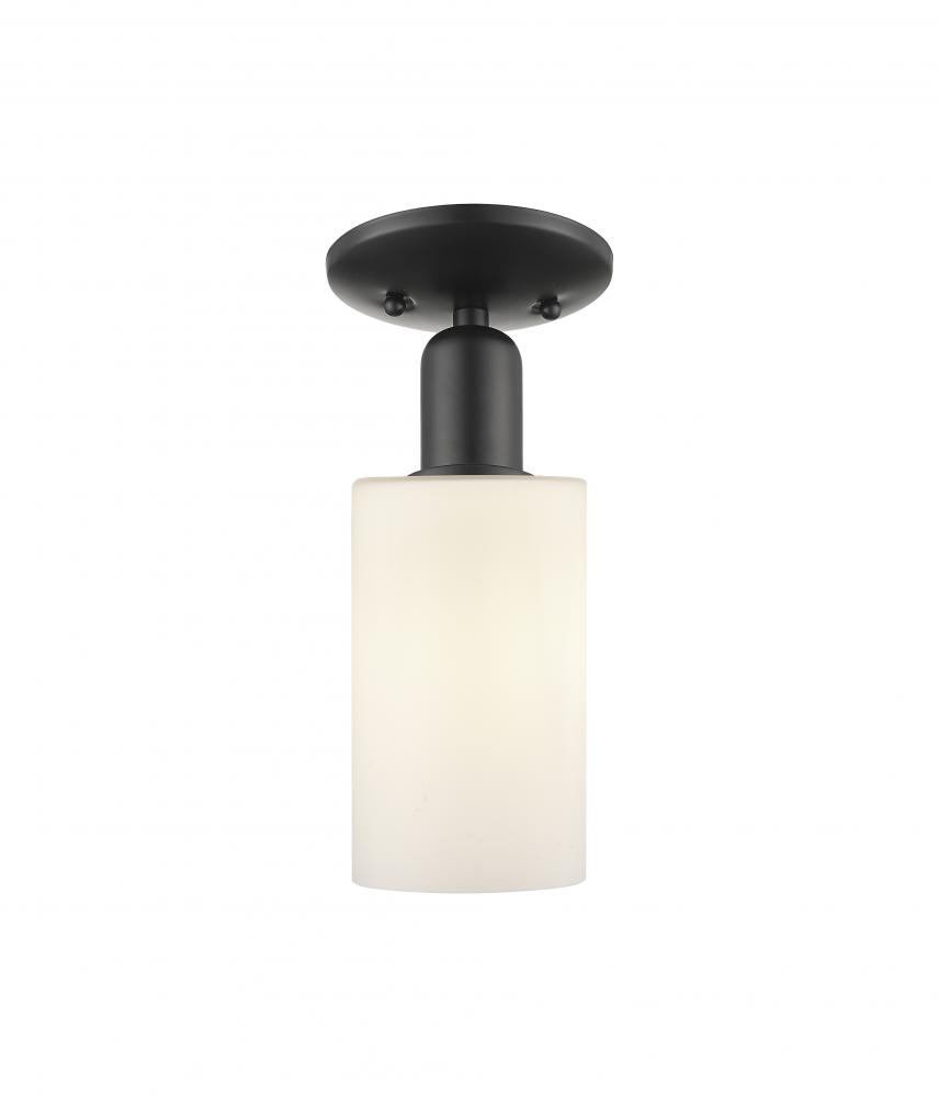 Clymer - 1 Light - 4 inch - Matte Black - Semi-Flush Mount