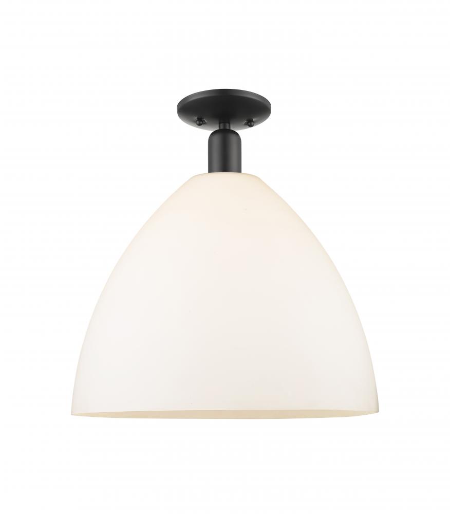 Bristol - 1 Light - 16 inch - Matte Black - Semi-Flush Mount