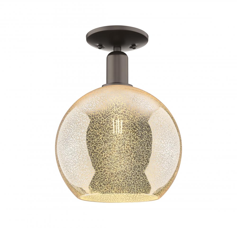 Athens - 1 Light - 10 inch - Oil Rubbed Bronze - Semi-Flush Mount