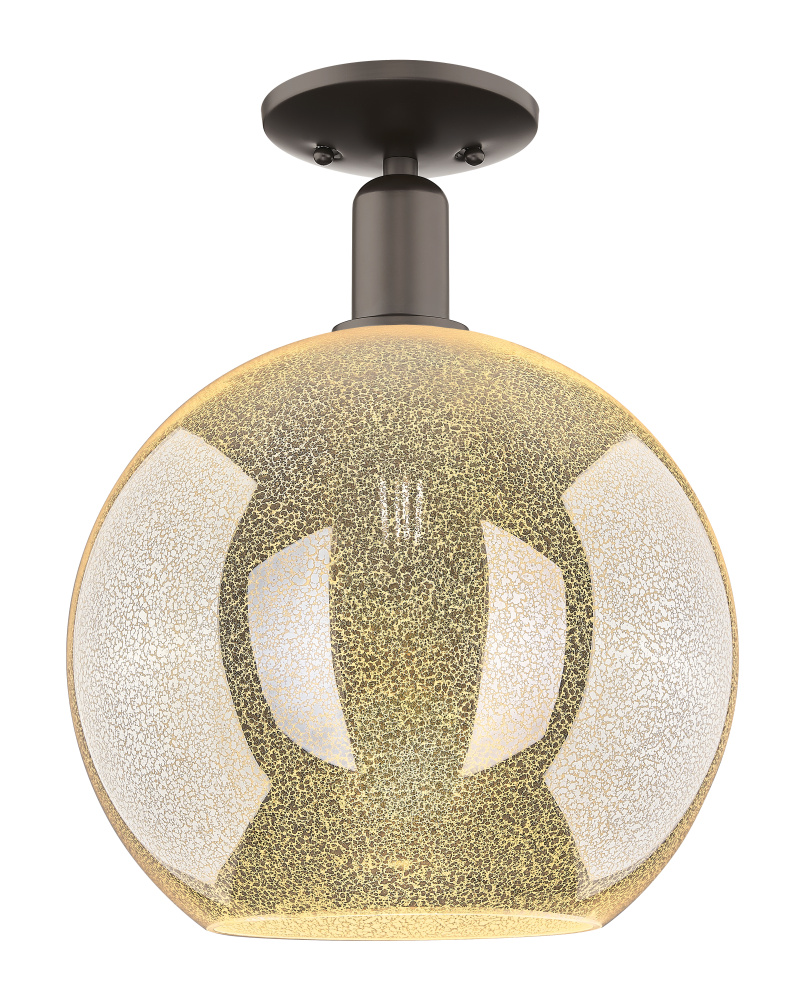 Athens - 1 Light - 12 inch - Oil Rubbed Bronze - Semi-Flush Mount