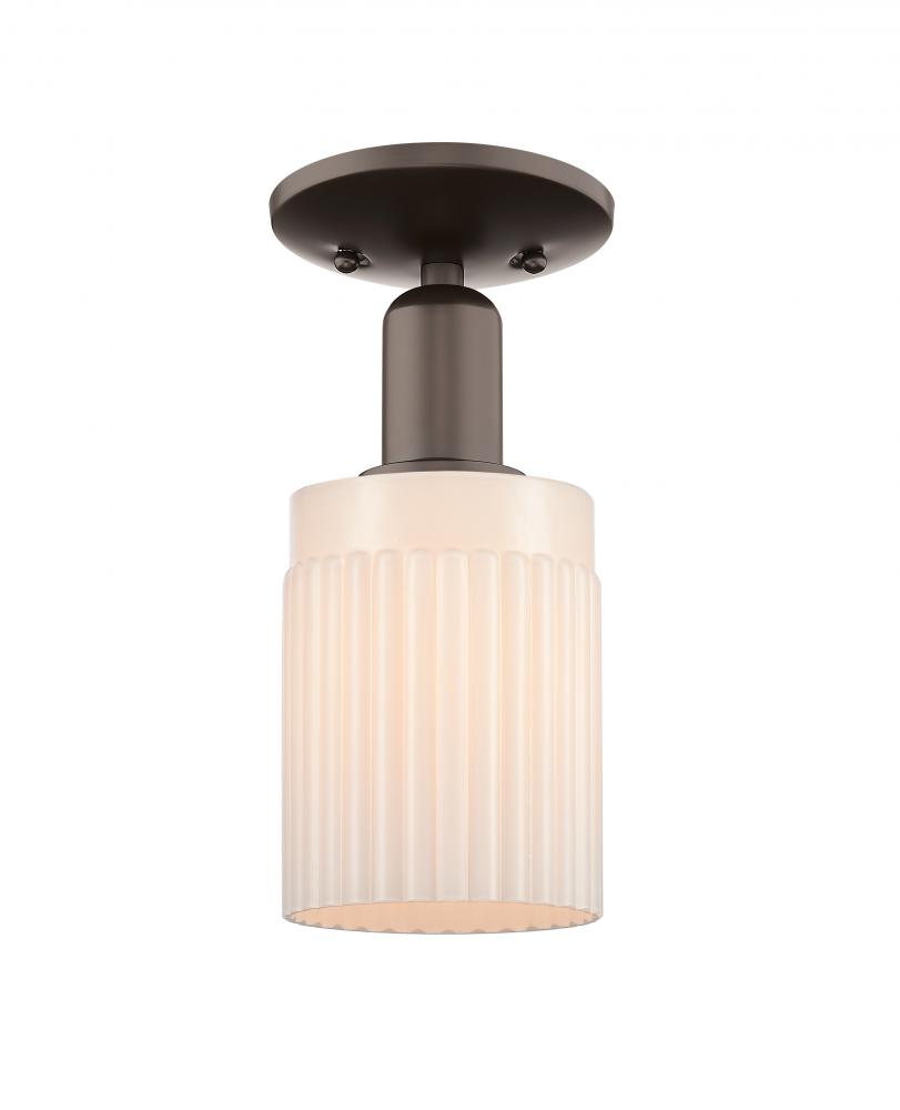 Hadley - 1 Light - 5 inch - Oil Rubbed Bronze - Semi-Flush Mount