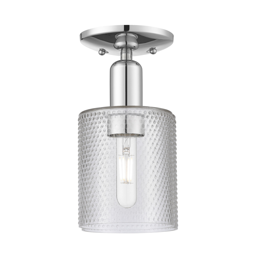 Cobbleskill - 1 Light - 5 inch - Polished Chrome - Semi-Flush Mount