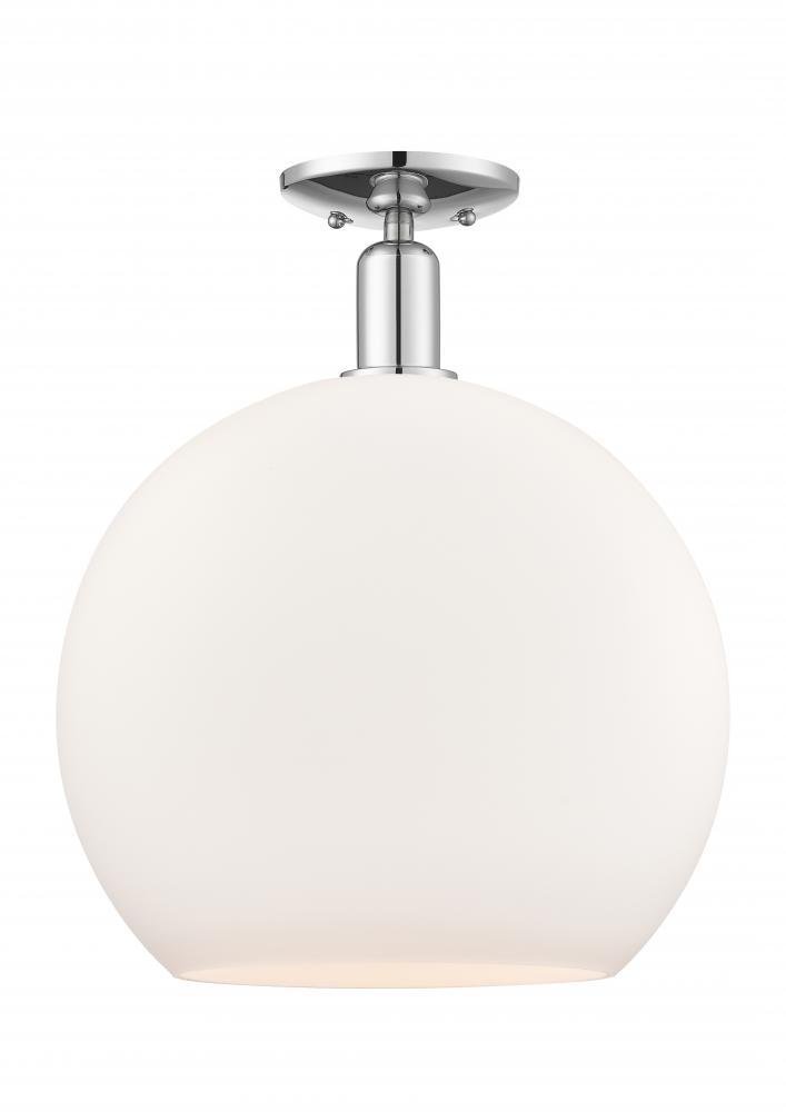 Athens - 1 Light - 14 inch - Polished Chrome - Semi-Flush Mount