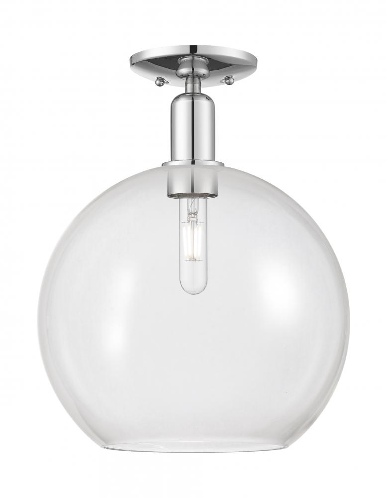 Athens - 1 Light - 12 inch - Polished Chrome - Semi-Flush Mount