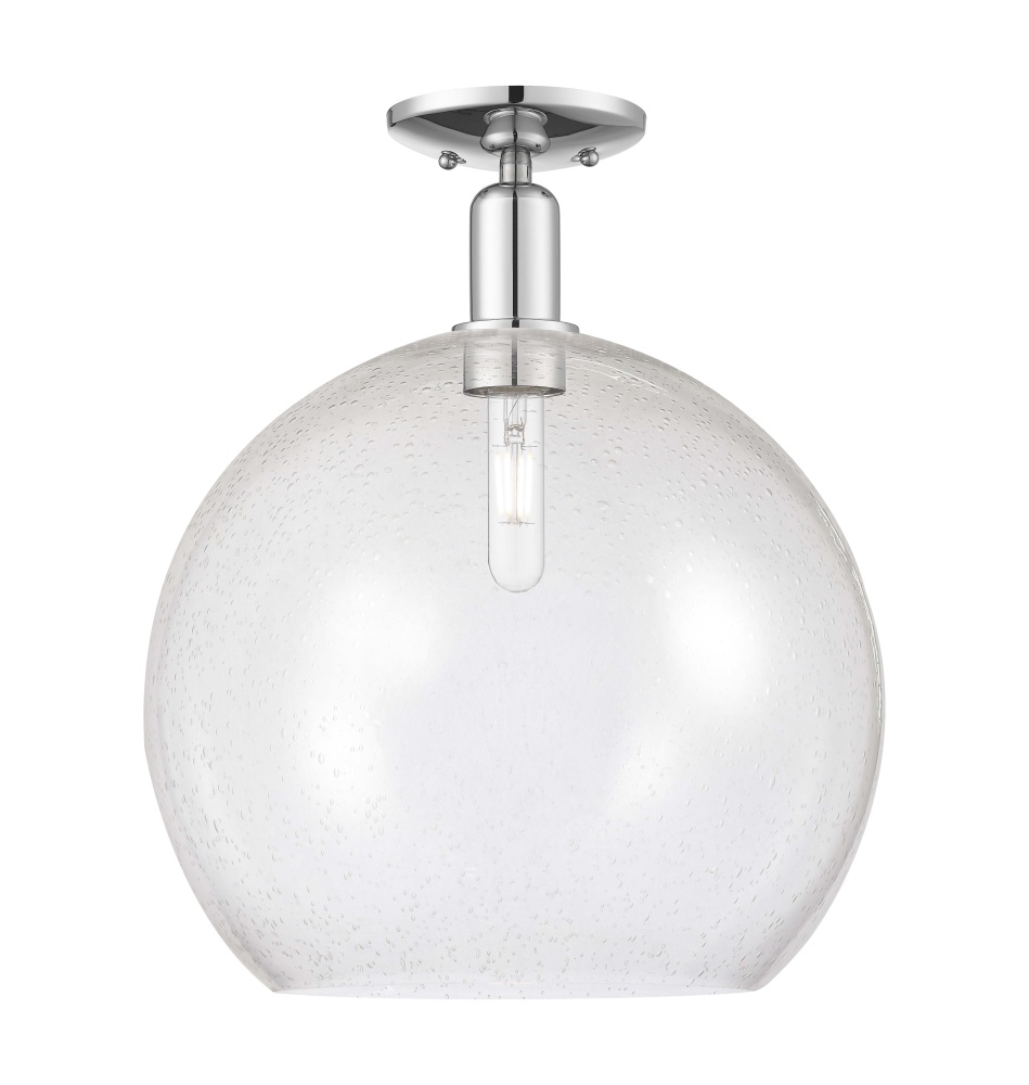 Athens - 1 Light - 14 inch - Polished Chrome - Semi-Flush Mount