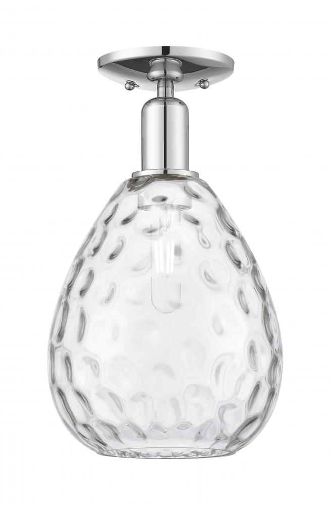 Waverly - 1 Light - 8 inch - Polished Chrome - Semi-Flush Mount