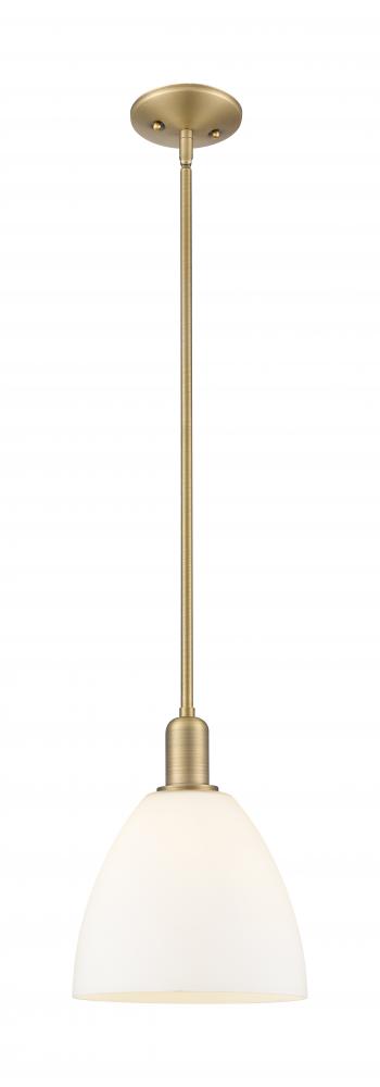 Bristol - 1 Light - 9 inch - Brushed Brass - Stem hung - Mini Pendant