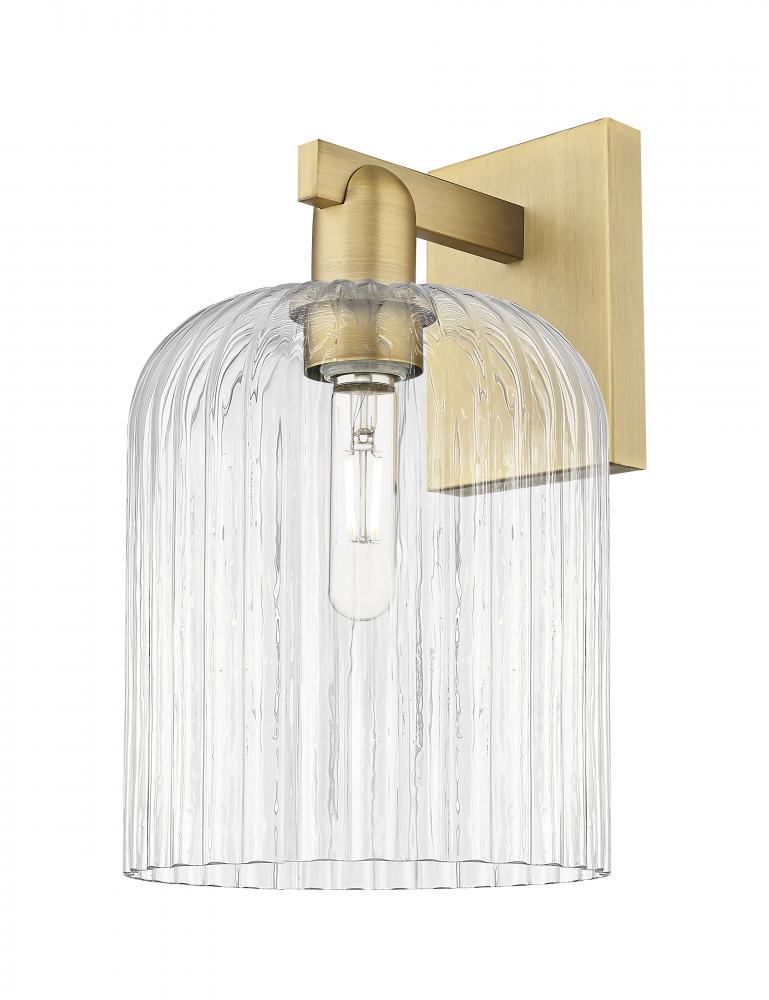 Bridal Veil - 1 Light - 8 inch - Brushed Brass - Sconce