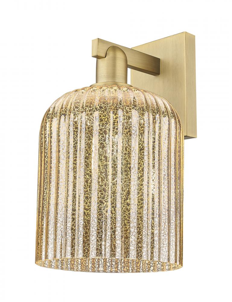 Bridal Veil - 1 Light - 8 inch - Brushed Brass - Sconce