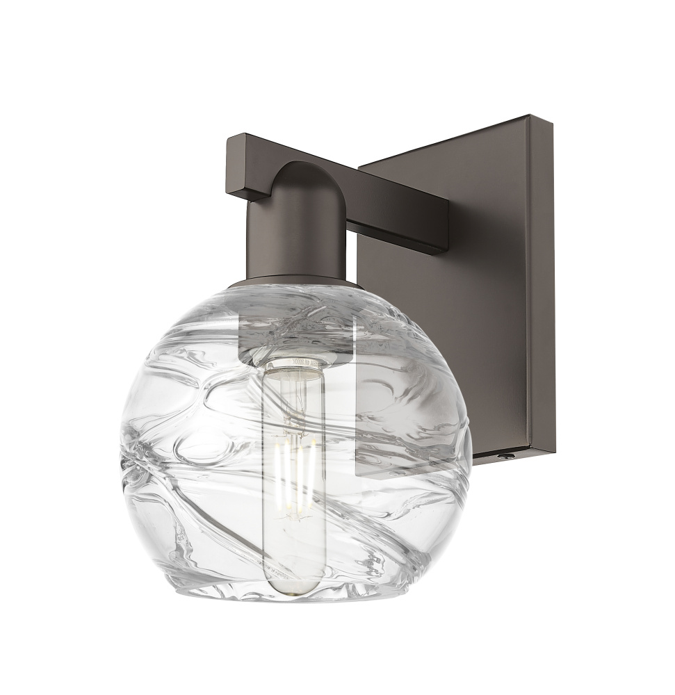 Athens Deco Swirl - 1 Light - 6 inch - Oil Rubbed Bronze - Sconce