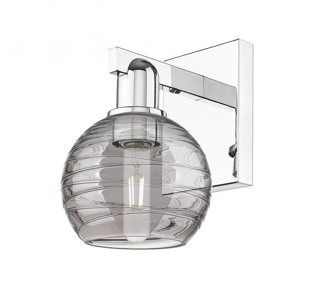 Athens Deco Swirl - 1 Light - 6 inch - Polished Chrome - Sconce
