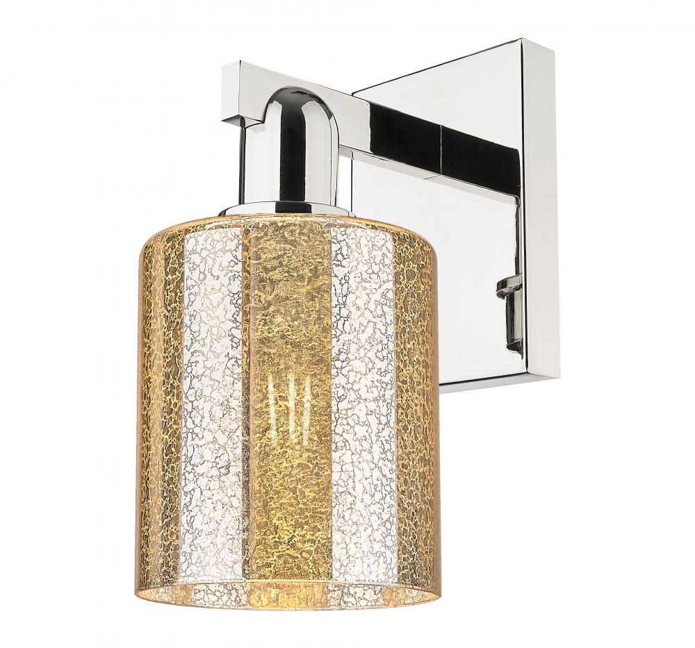 Cobbleskill - 1 Light - 5 inch - Polished Nickel - Sconce