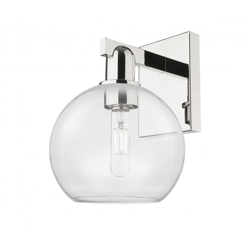 Athens - 1 Light - 8 inch - Polished Nickel - Sconce