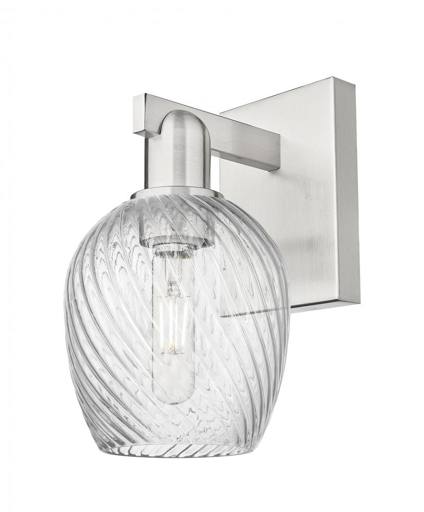 Salina - 1 Light - 6 inch - Brushed Satin Nickel - Sconce