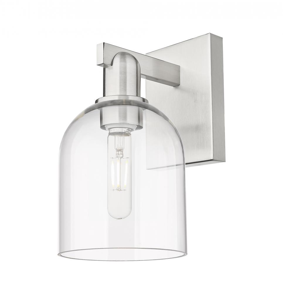 Bella - 1 Light - 6 inch - Brushed Satin Nickel - Sconce