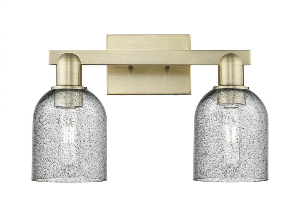Caledonia - 2 Light - 16 inch - Antique Brass - Bath Vanity Light