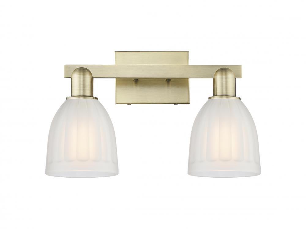 Brookfield - 2 Light - 17 inch - Antique Brass - Bath Vanity Light