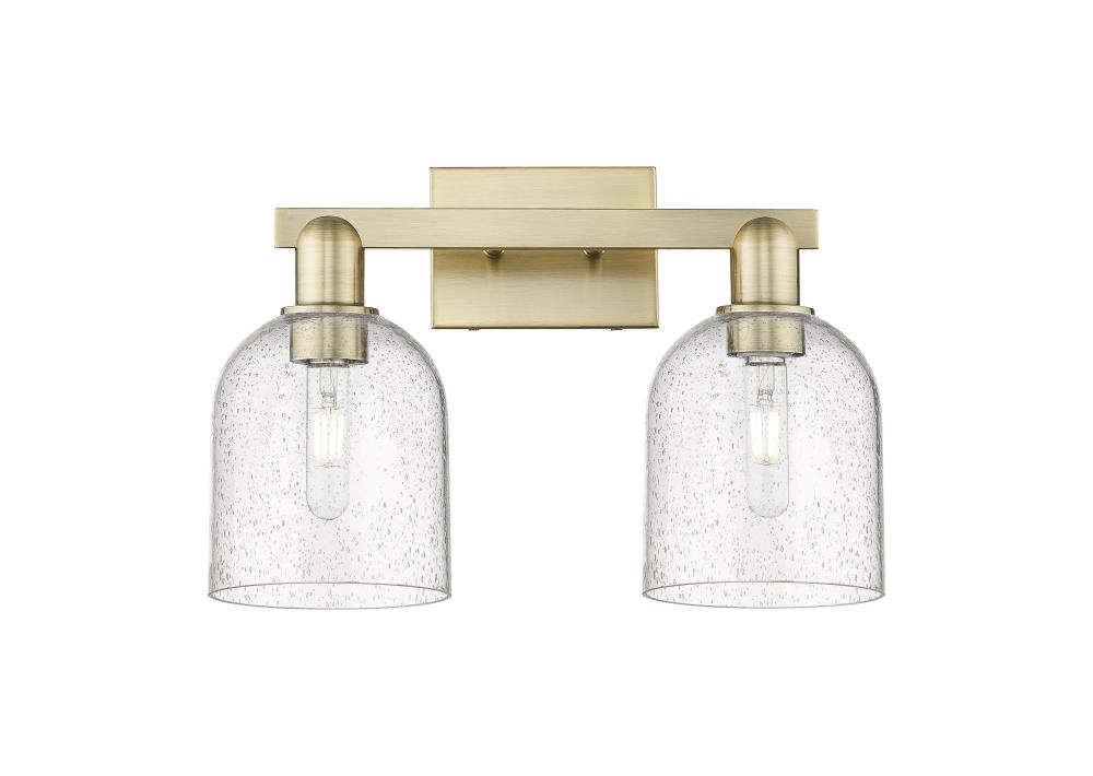 Bella - 2 Light - 17 inch - Antique Brass - Bath Vanity Light