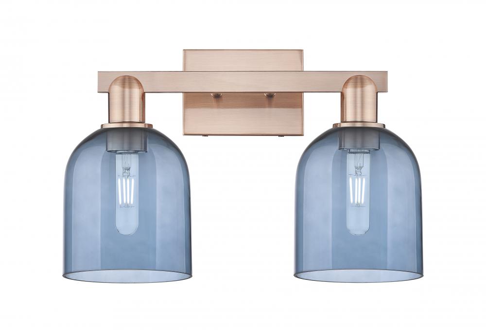 Bella - 2 Light - 17 inch - Antique Copper - Bath Vanity Light