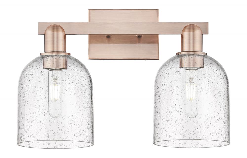 Bella - 2 Light - 17 inch - Antique Copper - Bath Vanity Light