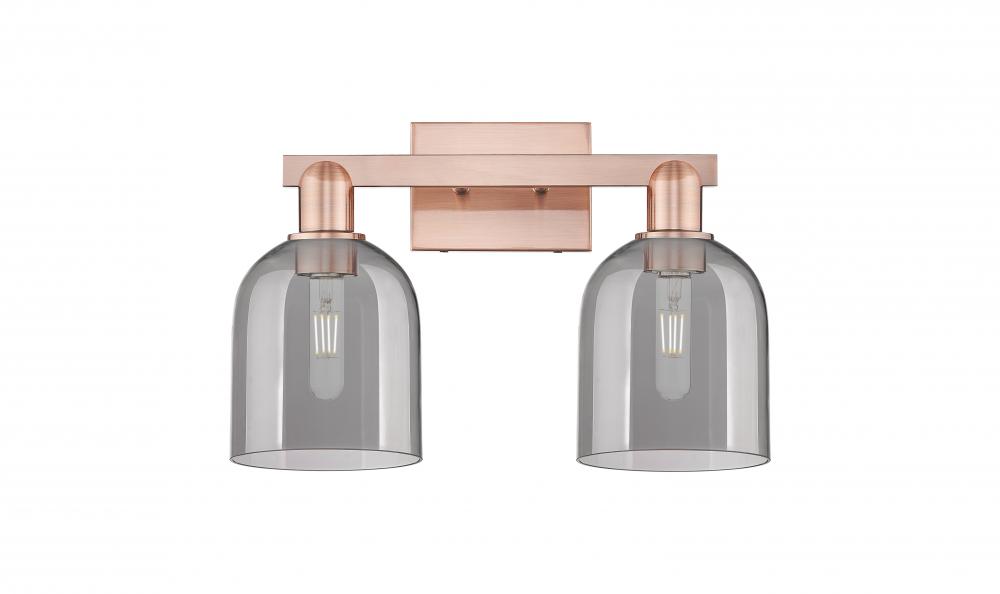 Bella - 2 Light - 17 inch - Antique Copper - Bath Vanity Light