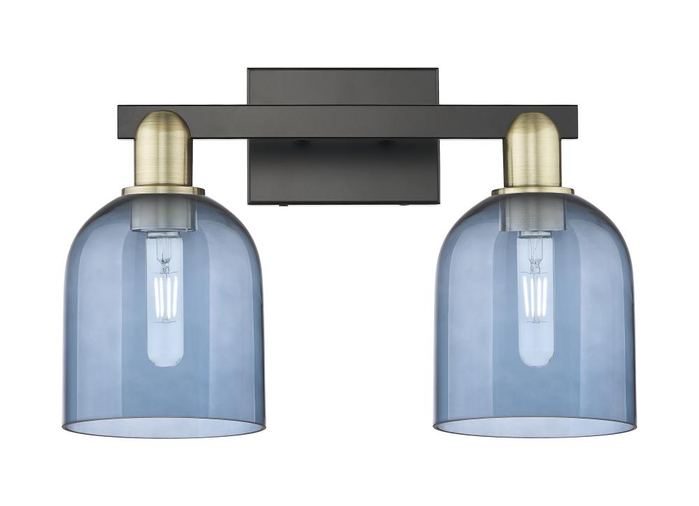 Bella - 2 Light - 17 inch - Black Antique Brass - Bath Vanity Light