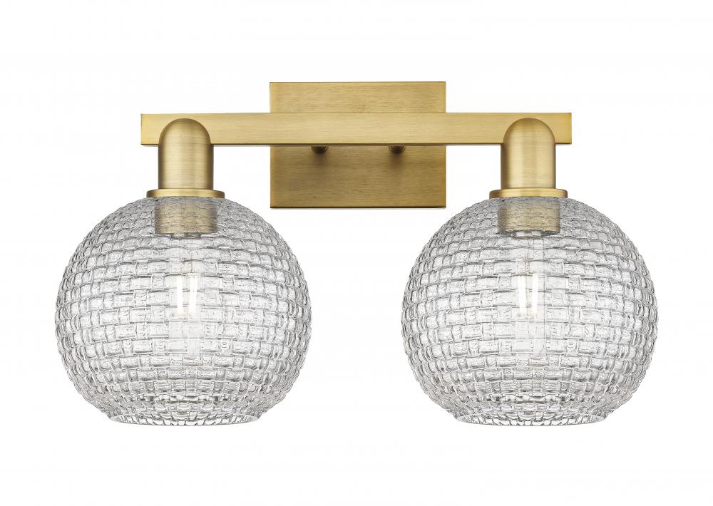 Athens - 2 Light - 19 inch - Brushed Brass - Bath Vanity Light